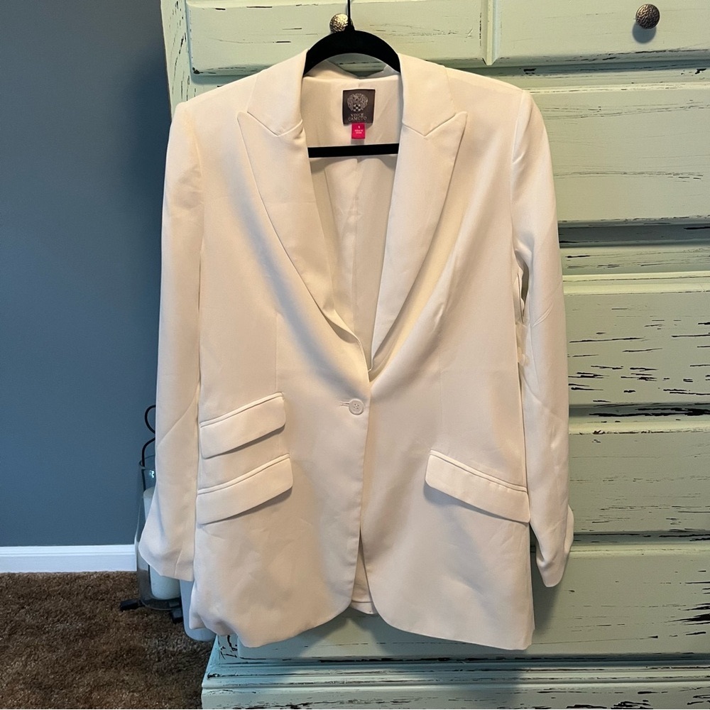 Vince Camuto White Blazer Classic Suit Jacket